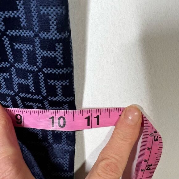 Tommy Hilfiger Women's Navy Blue Synthetic Leather Logo Print Cross Body Bag - Picture 5 of 14